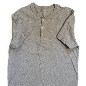 J. Crew Mens Short Sleeve Henley Shirt- Size Large